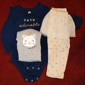 Carters set onsie with pants